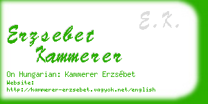 erzsebet kammerer business card